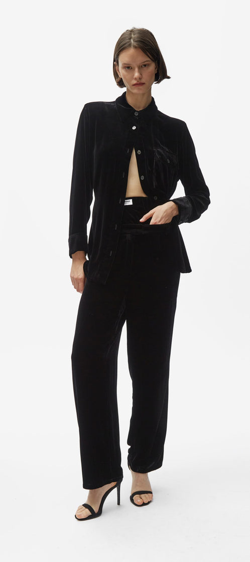 TOMGIRL velvet shirt